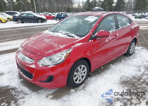 2013 Hyundai Accent Gls z USA, uszkodzony, nr VIN KMHCT4AE5DU553596
